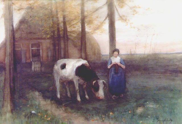 “Vrouw met koe”