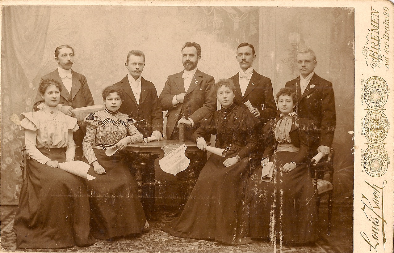 Great-grandmother and great grandmother Lehmkuhl-Leeuwarden in 1897, Theater Thalia in Bremen, the theatre where they have probably met.